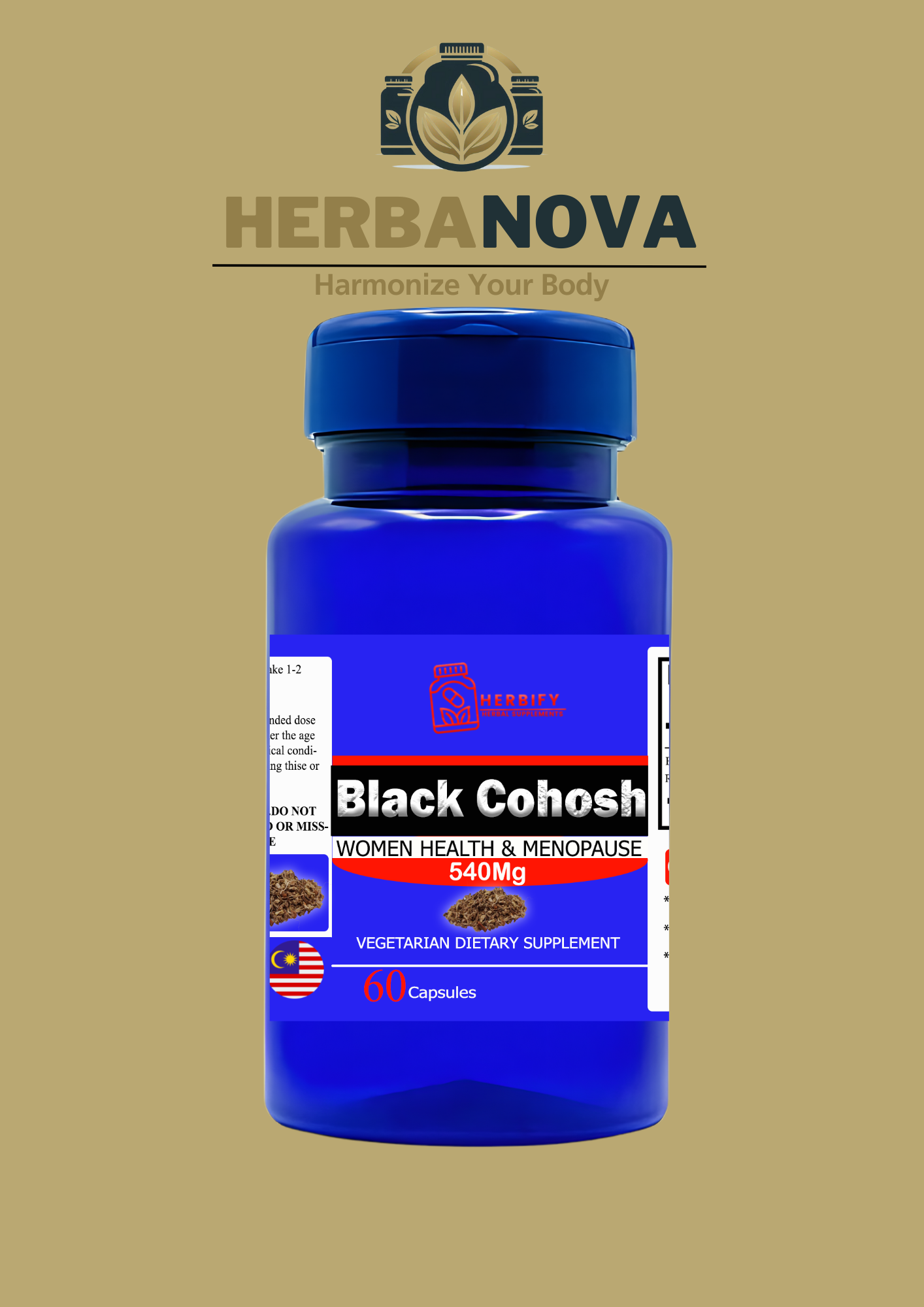 Black Cohosh مستخلص جذور بلاك كوهوش, 60 كبسولة نباتية